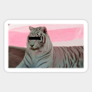 Vaporwave tiger Sticker